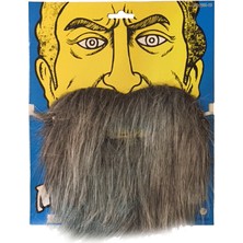 Platin Store Pilatin Kırçıllı Korsan Sakalı Gri Renk Takma Sakal Zeyd