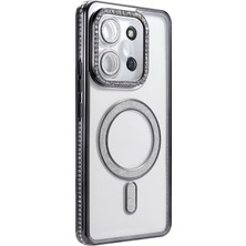 Platin Store Pilatin  Xiaomi Redmi 15C 4g Joke Simli Magneticsafe Kılıf - Siyah Zeyd