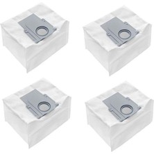 Delixa Roborock Robot Süpürge ile Uyumlu 4'lü Toz Torbası, Q5 Pro, Q7 Max , Q8 Max, S8 , Q Revo S ile Uyuml