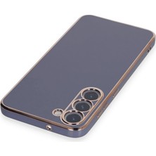 Platin Store Pilatin  Samsung Galaxy S23 Plus Kılıf Volet Silikon - Mavi Zeyd