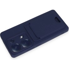 Platin Store Pilatin  Xiaomi Redmi Note 13 Pro 4g Kılıf Kelvin Kartvizitli Silikon - Lacivert Zeyd