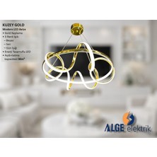 Alge Avize Kuzey Gold Modern LED Avize