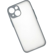 Platin Store Pilatin  iPhone 15 Plus Kılıf Montreal Silikon Kapak - Gri Zeyd