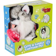 Platin Store Pilatin PR66302-26T Yürüyen Tasmalı Peluş Yürüyen Husky Zeyd