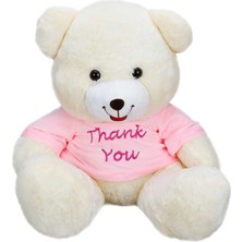 Platin Store Pilatin T-Shirtlü Oturan Peluş Ayı 60 cm Zeyd