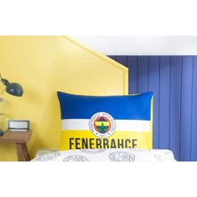 Taç Zorluteks Lisanslı Fenerbahçe Logolu % 100 Pamuk Kumaş 1 Adet Yastık Kılıfı 50X70 cm