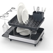 Hepta Collection Joseph Joseph Excel Paslanmaz Çelik 2 Katlı Bulaşıklık, Gri