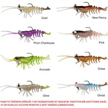 Özbience 3D Karides Rtf Silikon Yem 9cm 15GR 2'li Paket, Akvaryum Keyfi