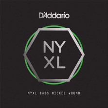 Hepta Collection D'addario NYXLB045 Bas Tek Tel, Nyxl Serisi, Nikel Sarim, .045 Gauge,