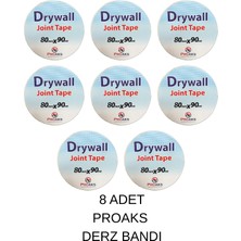 Proaks Alçıpan Derz Bandı 8 cm x 90 Metre 8 Adet