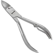 Hepta Collection Mecno Beauty Profesyonel Paslanmaz Çelik Tırnak Makası, Tek Yaylı, 0.25 Inç Keskin Kenar, Metalik gr