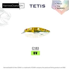 Özbience Osaka Tetis 70MM 9.6g Sinking Maket Balık, Hızlı ve Dayanıklı Tasarım