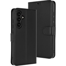 Bilişim Akademi Samsung Galaxy A17 Kılıf Deri Kartlıklı Kılıf Kapaklı Kılıf Cüzdanlı Kılıf  - Siyah