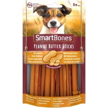 Hepta Collection Smartbones Peanutbutter Yer Fıstıklı Çiğneme Çubukları 5'li, 100 gr Köpek Ödülü