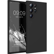 Delixa Matte Silicone S23 Ultra Için Kılıf Siyah [ S23 Ultra ile Uyumlu Kılıf - Siyah]