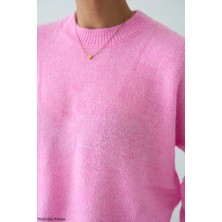 Cemo Bisiklet Yaka Oversize Triko Kazak