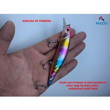 Özbience Floating Palyaço Sahte Balık 12CM 17G, Yüksek Performanslı Balıkçı Aleti