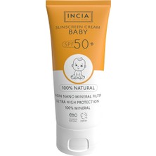 Hepta Collection INCIA%100 Doğal Bebek Güneş Kremi Leke Karşıtı Filtreli Yüksek Koruma SPF50 Uva Uvb 50 ml