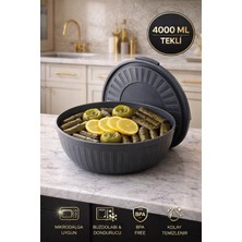 Open Home Concept 4 Lt Antrasit Kapaklı Saklama Kabı