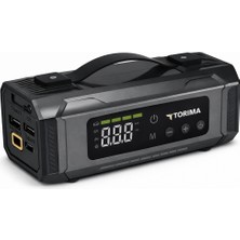 Torima Aps-04 10000MAH Akü Takviye Jump Starter + Dijital Hava Kompresörü + LED Fener