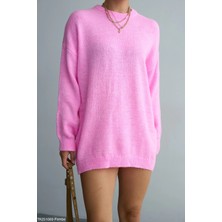 Cemo Bisiklet Yaka Tüylü Oversize Kazak