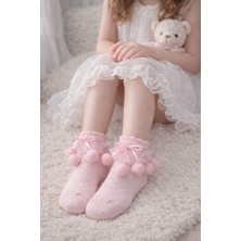 Gigi Giyim Ponpon Detaylı Kız Çocuk Çorap