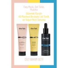 The Fair the fair. Gözenek Karşıtı Kil Maskesi 30 ml Besleyici Jel Tonic ve Yoğun Nem Serumu