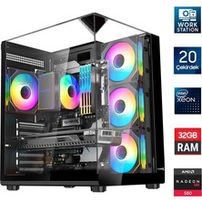 Turbox Xeon E5 2650 V3 Server Işlemci 20 Çekirdek 32GB Ddr4 1tb Nvme 8gb RX580 Workstation Oem Paket