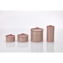 Hepta Collection One Seramik Saklama Kap Seti 6 Parça Pembe