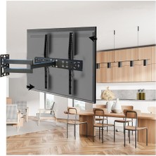 Hepta Collection Goldmaster 60 Inç'e Kadar (Yeni Nesil Tv) Uyumlu Hareketli LCD LED Televizyon Askı Aparatı 60" E Kad