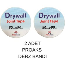 Proaks Alçıpan Derz Bandı 8 cm x 90 Metre 2 Adet