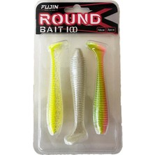 Özbience 100MM Silikon Balık Yemleri, 3'lü Paket, Dayanıklı ve Etkili Kullanım