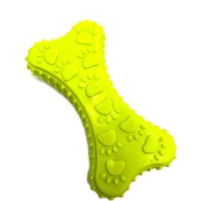 Hepta Collection Tasma Market 10CM Kemik Model Yumuşak Dokulu Köpek Oyuncağı Yeşil