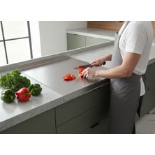 Farmtokid Paslanmaz Çelik Tezgahlık – Çift Büküm 60X60 cm - 304 Kalite