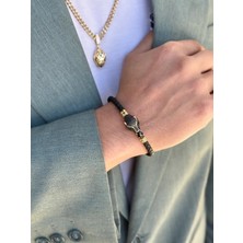 Yener Mücevher Leo Altın Erkek Bileklik