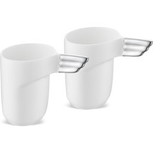 Jumbo Goddess 2 Kişilik Espresso Fincan Seti Platin