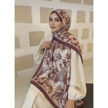 Moodşal Gül Kurusu Tozlu Pembe Katmerli Çiçekli Şal