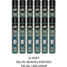 Selsil Montaj Köpüğü 750 ml / 600 Gram 12 Adet
