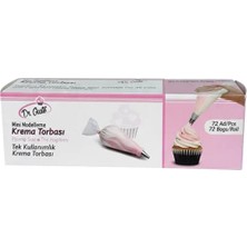 Mini Modelleme Kalem Krema Torbası Tek Kullanımlık 72 Adt.