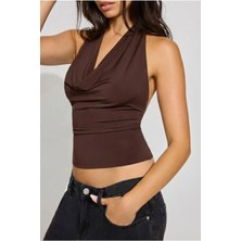 Aida Fashion Boyundan Bağlamalı Bluz