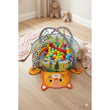 Budizzz Top Havuzuna Dönüşen Sevimli Aslan Bebek Oyun Halısı | 3’ü 1 Arada Aktivite Halısı