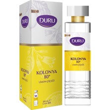 Duru Limon Çiçeği Kolonya Cam Şişe 200 ml