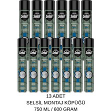 Selsil Montaj Köpüğü 750 ml / 600 Gram 13 Adet