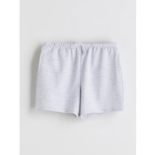 Lc Waikiki Yeni Sezon Basic Beli Lastikli Kız Çocuk Şort