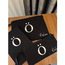 Elissydesign Kişiye Özel Isim Baskılı Çanta,kalemlik,defter Set