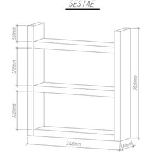 Wooden By Boss Ahşap Baharatlık Standı Tezgah Üstü Düzenleyici Ahşap Raf Baharatlık