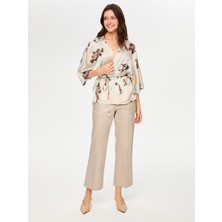Faik Sönmez Çiçek Desen Viskon Kimono S26KMN004
