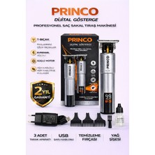 Princo Şarjlı Saç Sakal Tıraş Makinası PR-690GRİ