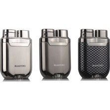 Quantoro MGM04-21 Carbon Silver Gunmetal Jet Çakmak 3'lü Paket