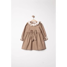 Joy Kids Fisto Yakalı Gabardin Bebek Elbise (6-24 Ay)